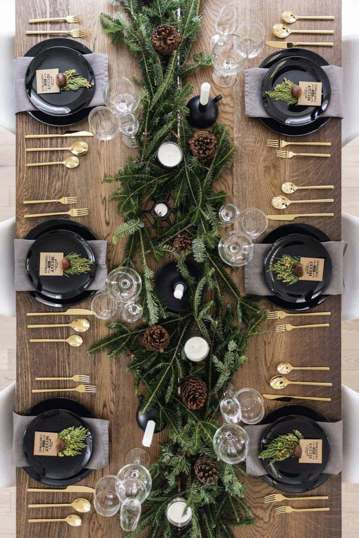déco naturelle idée assiette de noël