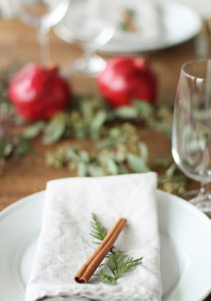 déco raffinée assiette de Noël