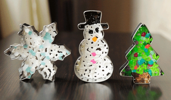 fabriquer ornements de noël en perles à repasser fondues