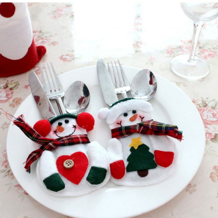 idée amusante déco assiette de Noël