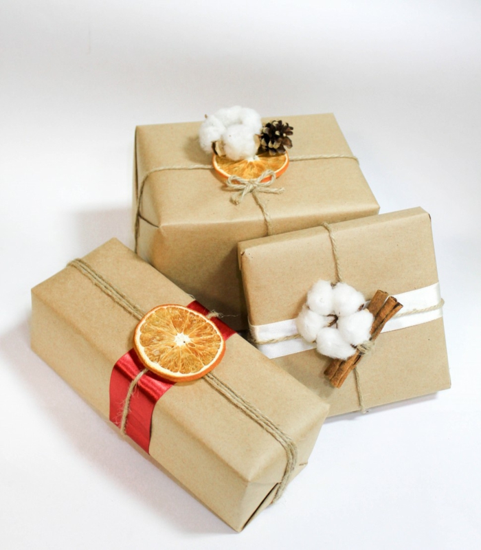 idée comment emballer un cadeau noël