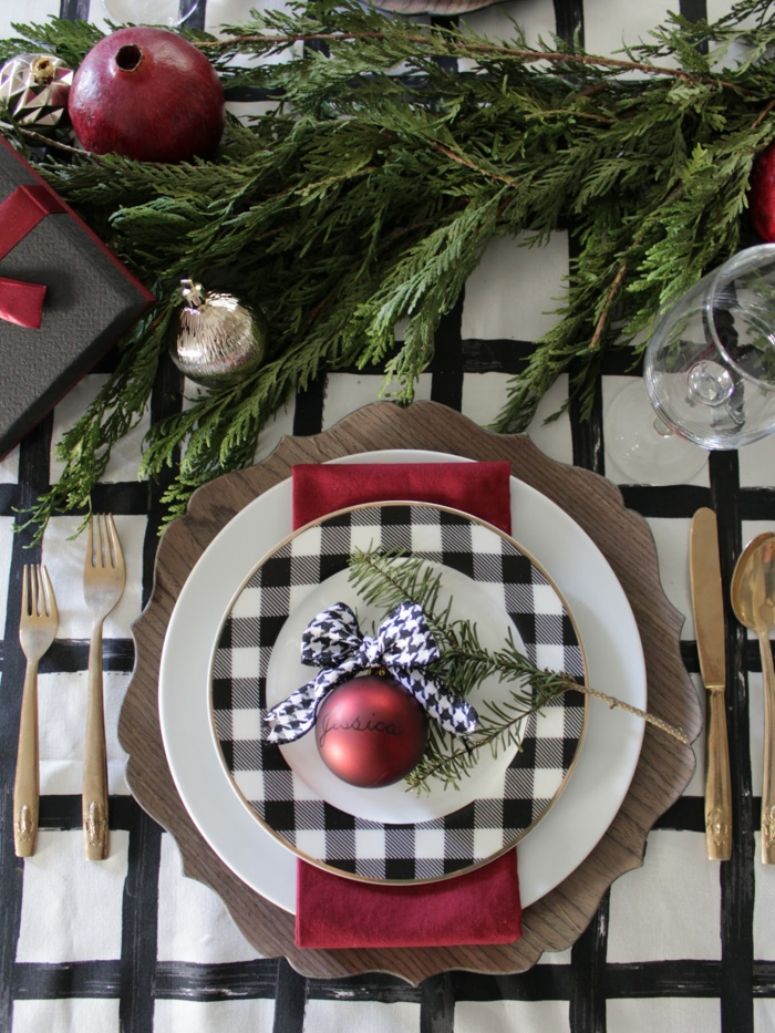 idée déco assiette de Noël