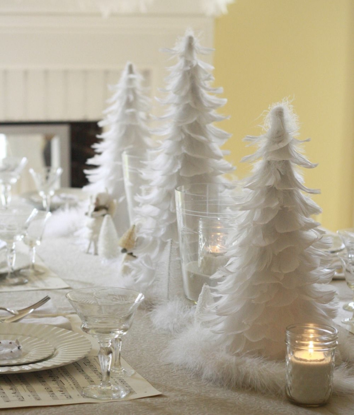 noël en blanc assiette de Noël