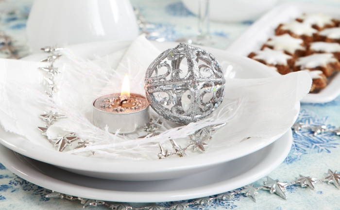 touche de brillance déco assiette de Noël