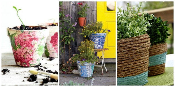 fabriquer un pot de fleurs dessiner les pots 
