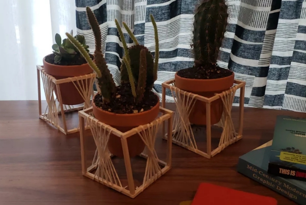 fabriquer un pot de fleurs un trio compatible 