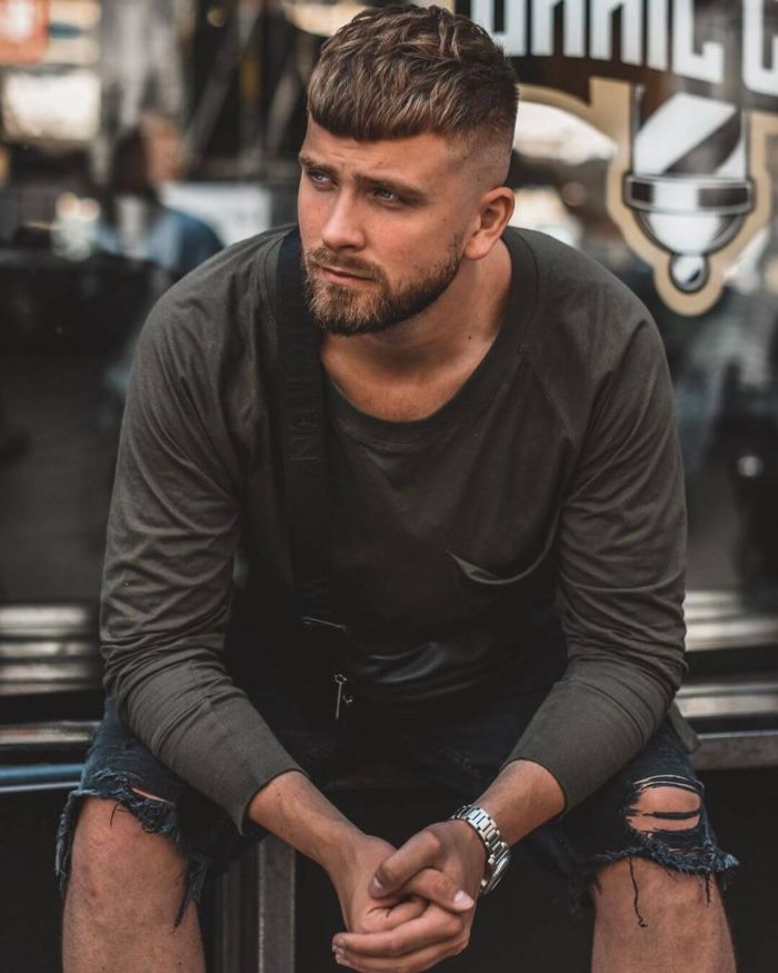 idée french crop coupe homme dégradé