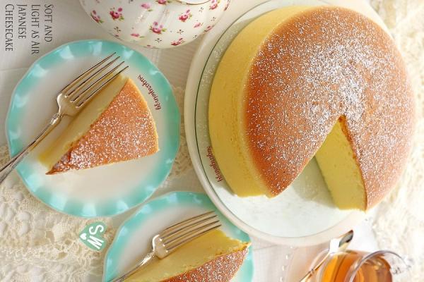 préparer le cheesecake japonais