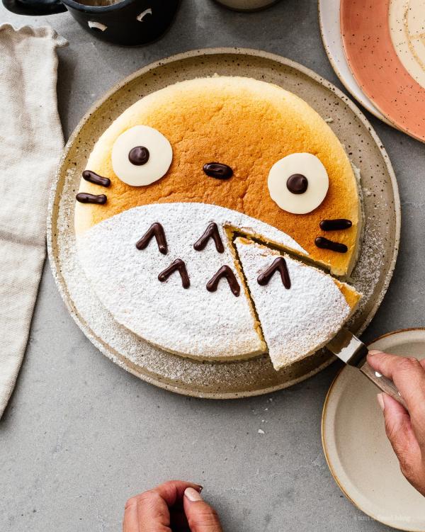 recette cheesecake japonais décoré