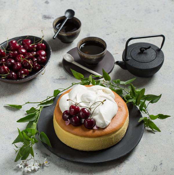 recette cheesecake japonais garniture crème de coco et vanille