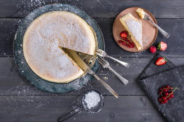 recette cheesecake japonais garniture sucre en poudre