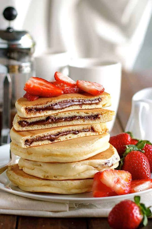 pancake fourré recette au chocolat