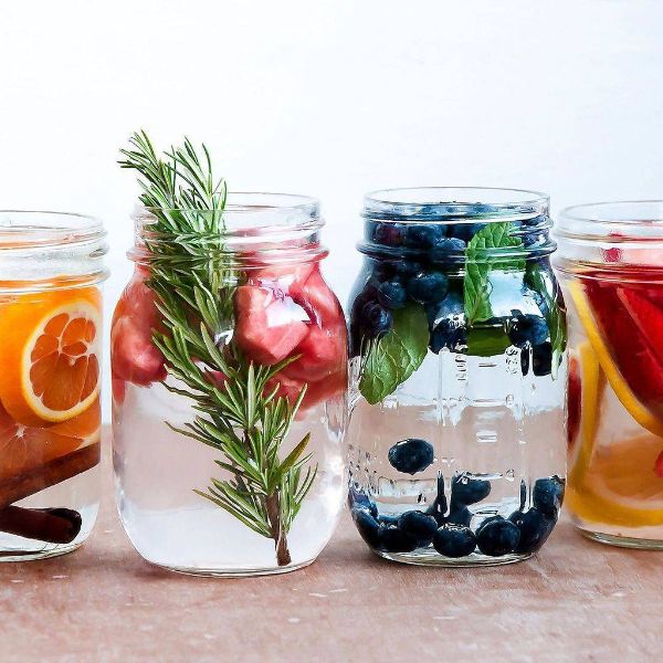 diy boisson rafraîchissante eau infusée