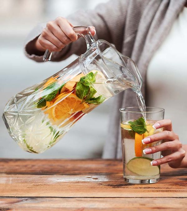 eau infusée riche en vitamines