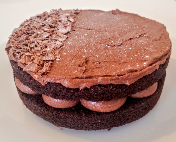 gâteau sans gluten chocolat deux étages 