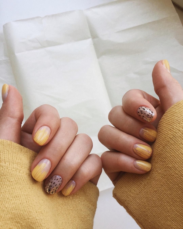 manucure stylée tendance couleur de la jungle 