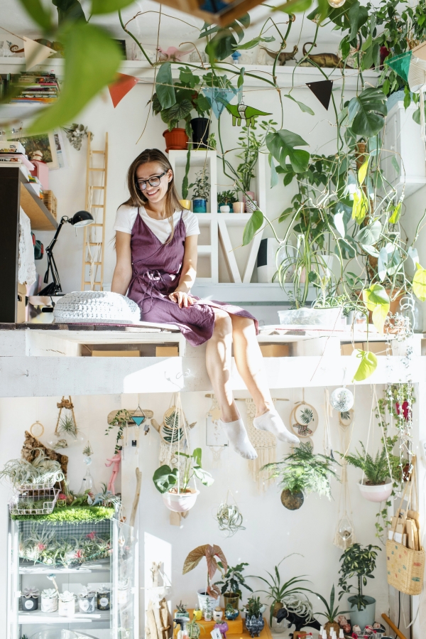astuces deco studio a espace limite, style deco nature dans un studio