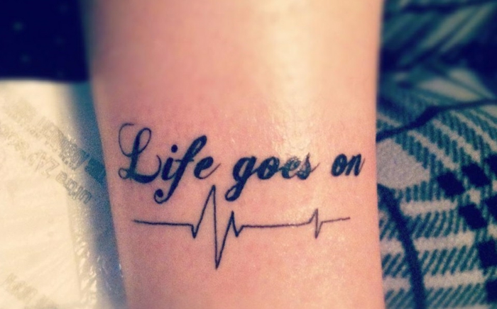 tatouage life goes on