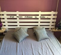 Tête de lit en palette à faire soi-même à la maison – idées et matériels (1)