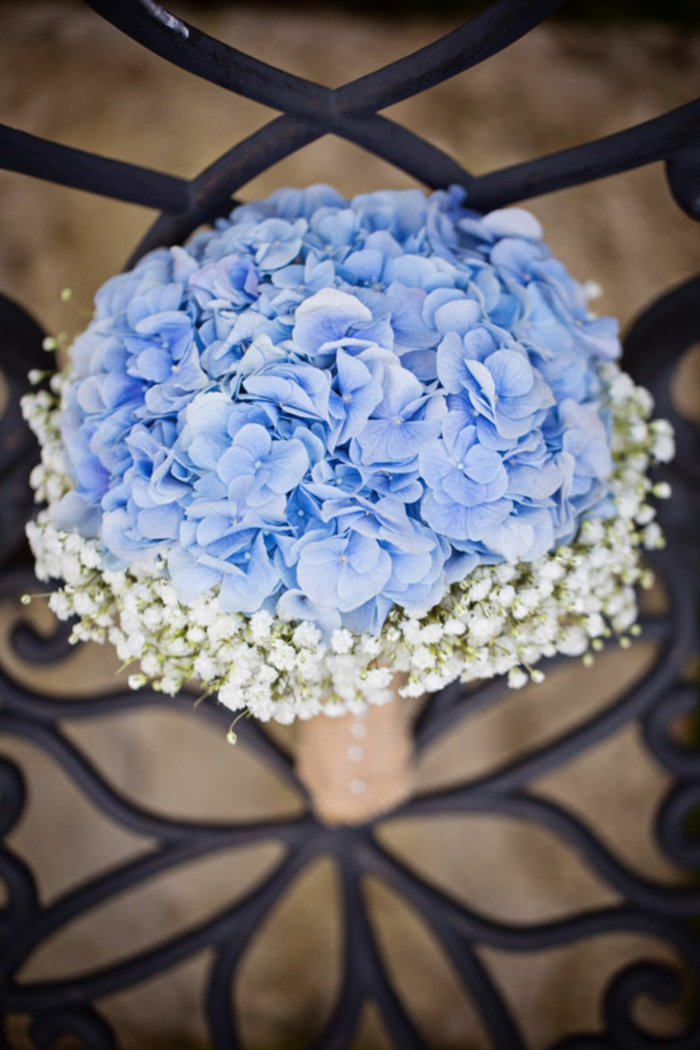 bouquet de mariée hortensias