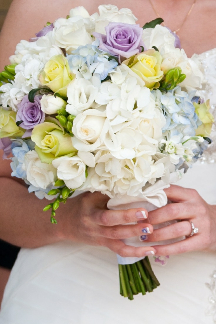 bouquet de mariée multicolore
