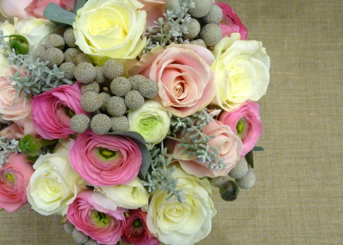 bouquet de mariée multicolore