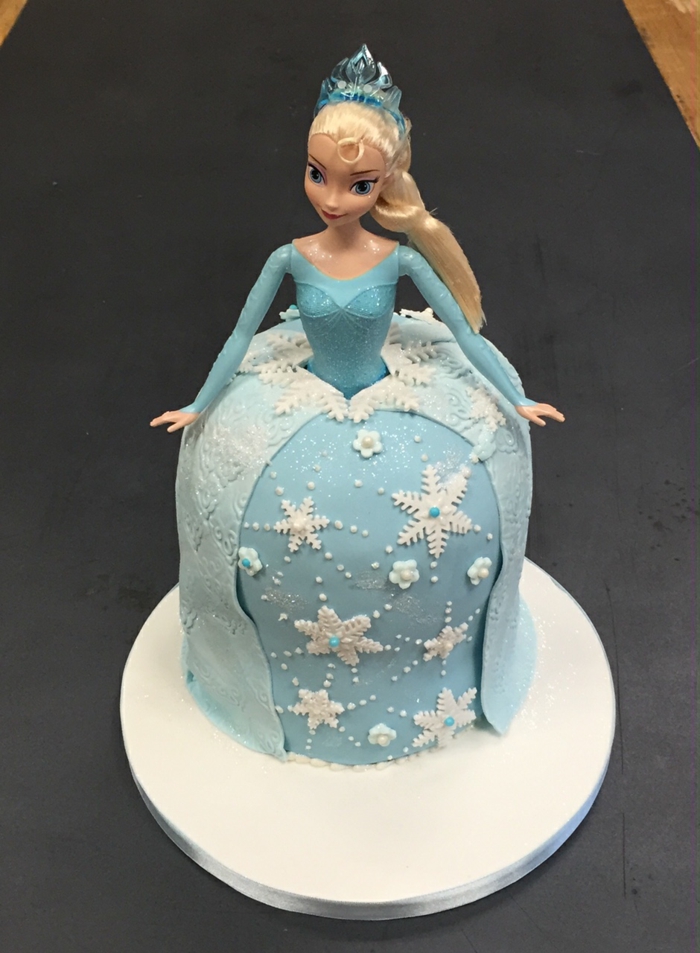  "La reine des neiges" gâteau