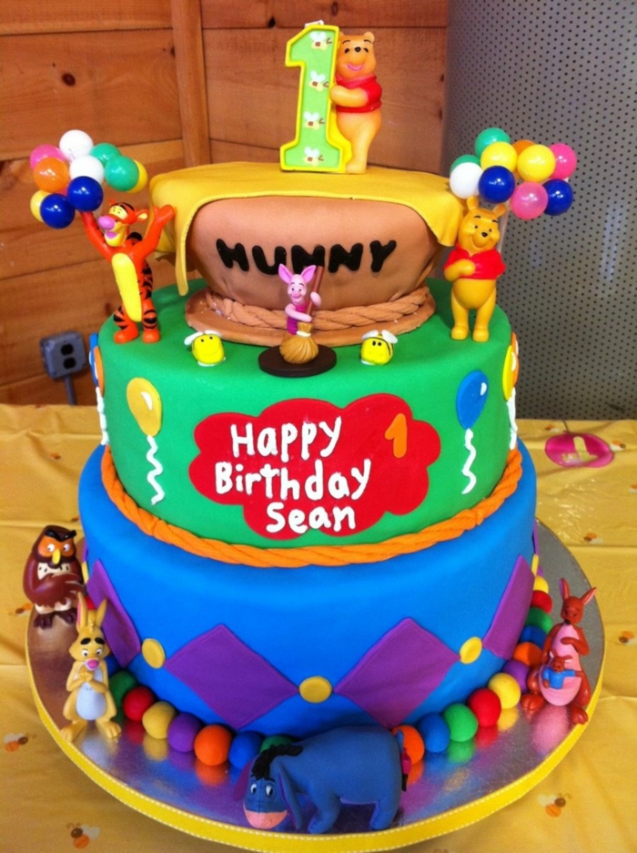 Gâteau d'anniversaire "Winnie l'ourson"