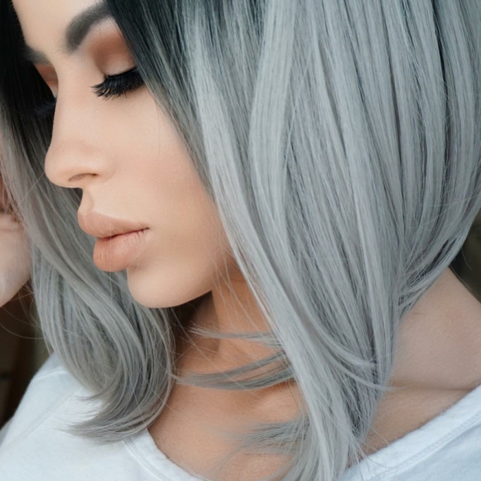 idée coloration grise pour les cheveux 2017