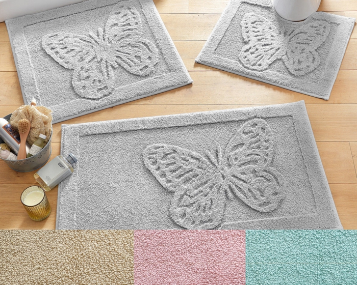 par exemple c'est un tapis de wc papillon