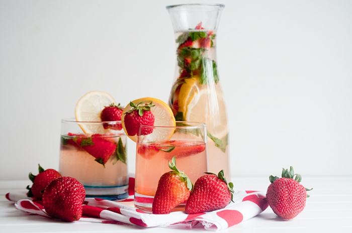 Strawberry Basil Lemonade recette citronnade