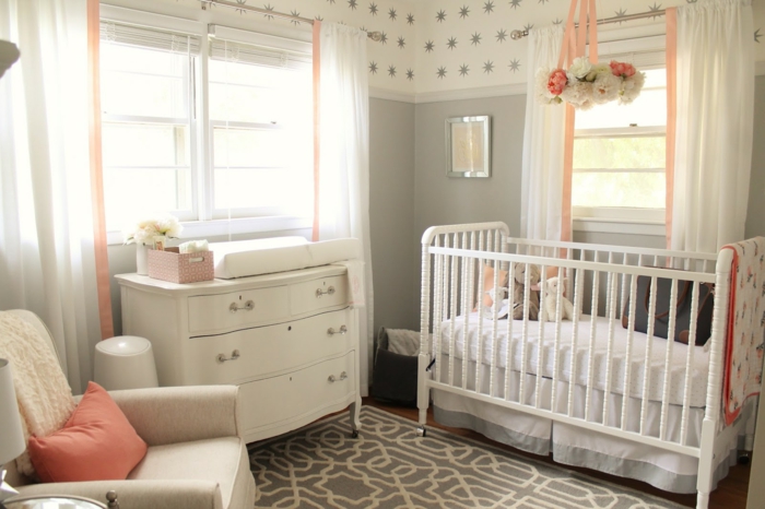 chambre bébé couleur grise