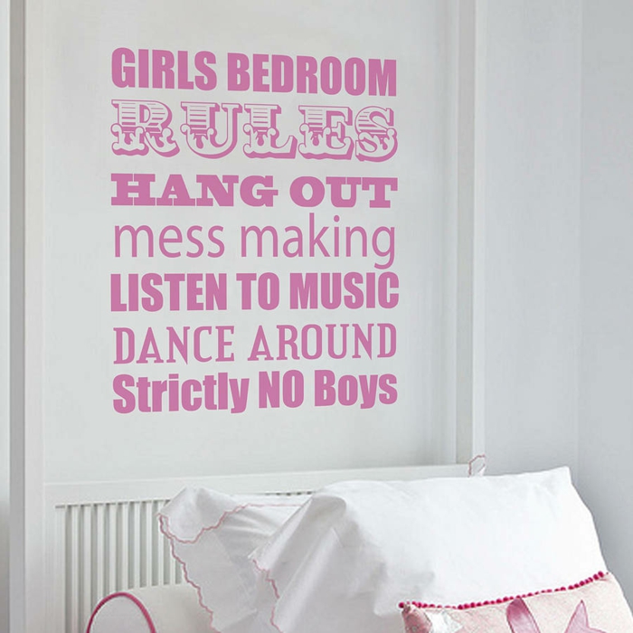 stickers muraux pour une chambre ado fille