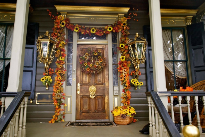 décoration de porte halloween