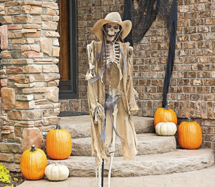 halloween déco squelette