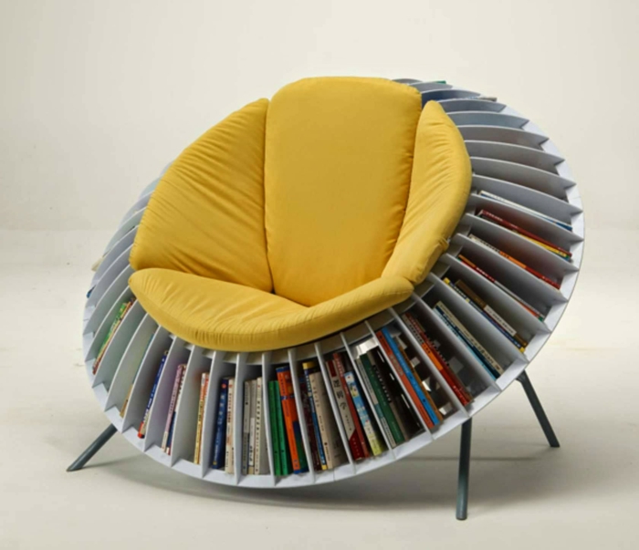 chaise confortable et pratique meuble bibliothèque