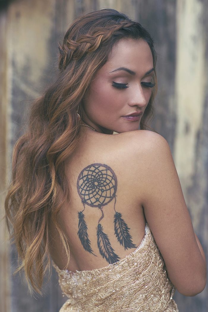 design tatouage femme attrape-rêve