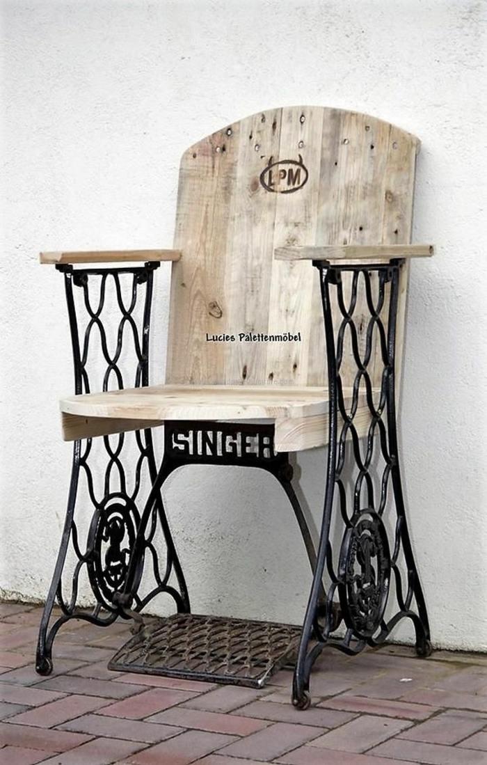 idée chaise machine à coudre