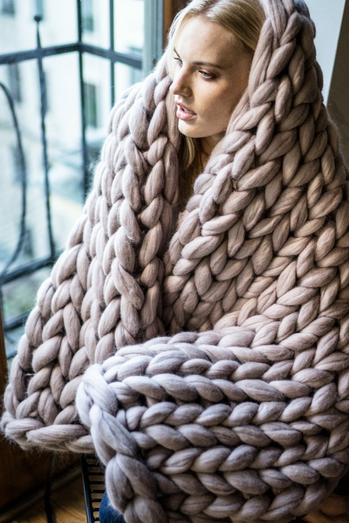 idée pour l'hiver arm knitting