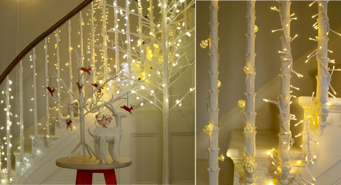 guirlande lumineuse idées décoration de Noël