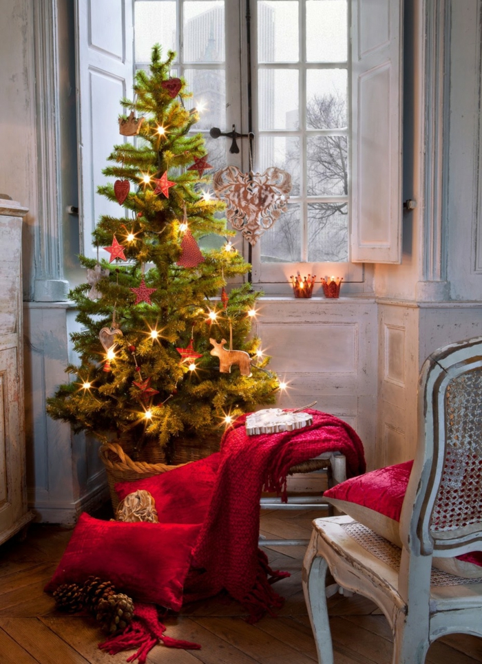 idée décoration de Noël avec coussins