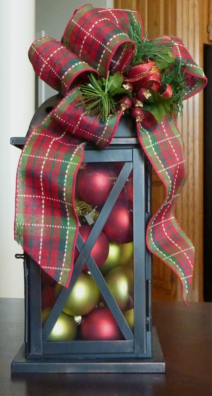 idée décoration de Noël avec lanterne