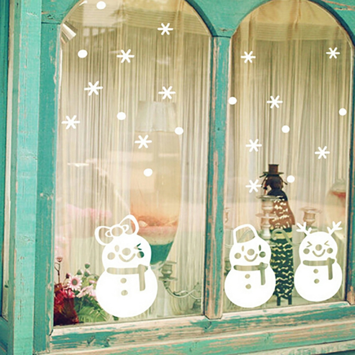 idée originale pour les fenêtres décoration de Noël