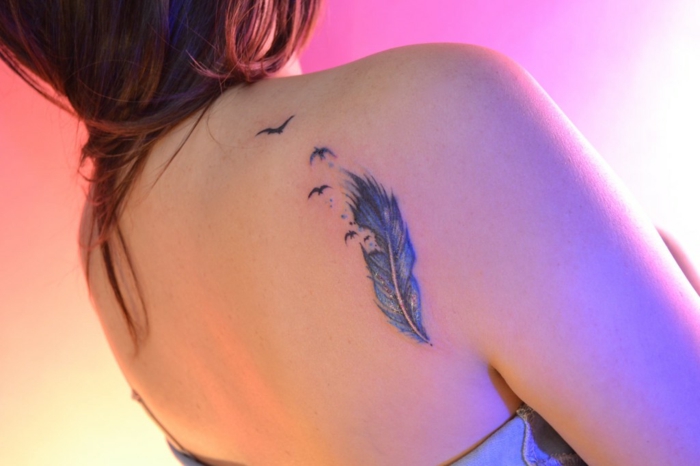 oiseaux pour votre tatouage plume