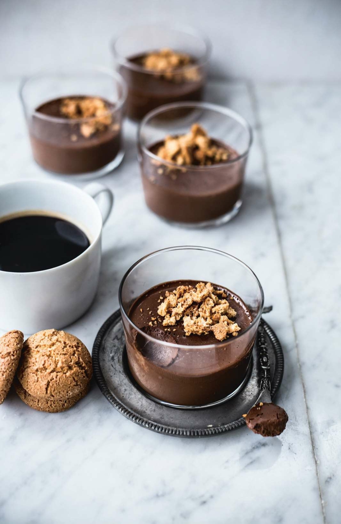 recette mousse au chocolat avec café et biscuits