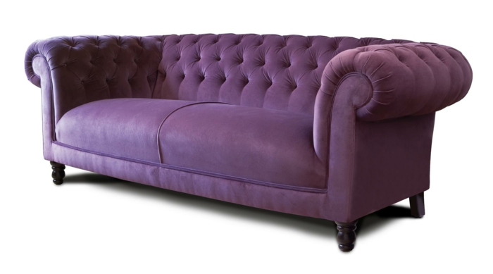 canapé en couleur tendance ultra violet