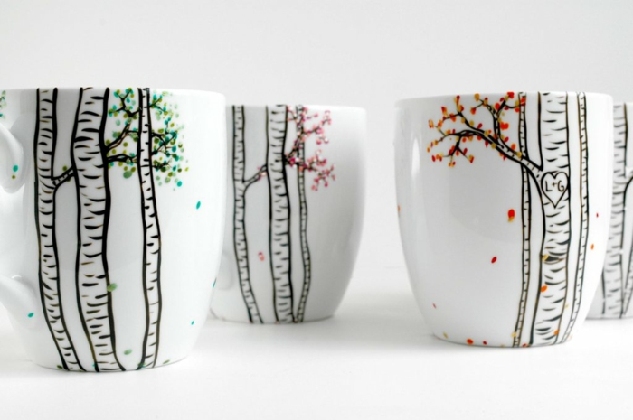 diy mug personnalisé à partir de tasse de porcelaine