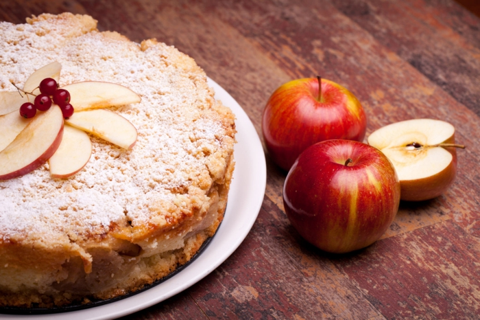 idées de gâteau aux pommes pour noël