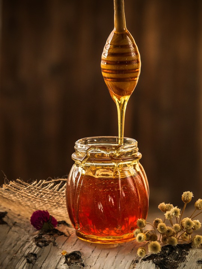 miel pour la boisson detox
