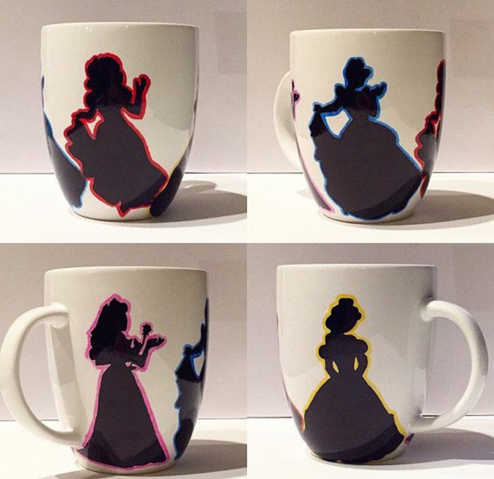 mug personnalisé princesses disney